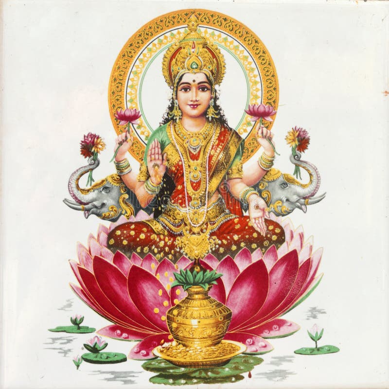 De godin van Lakshmi stock afbeeldingen De godin van Lakshmi stock afbeeldingen