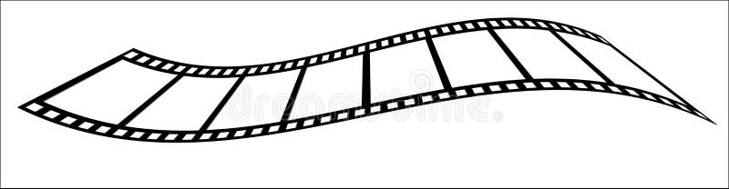 De golvende Strook van de Film stock illustratie De golvende Strook van de Film stock illustratie