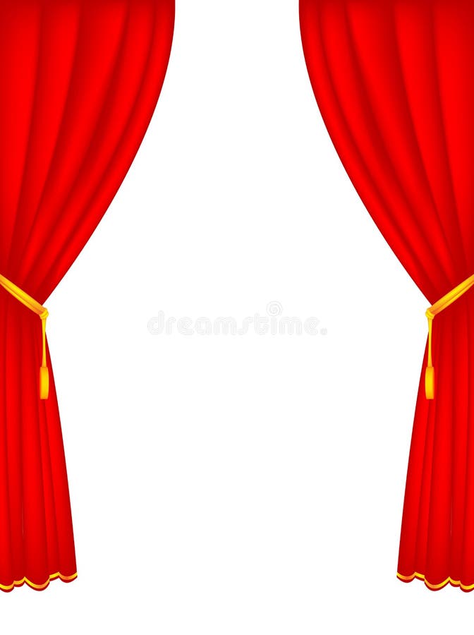 De gordijnen van het stadium vector illustratie De gordijnen van het stadium vector illustratie