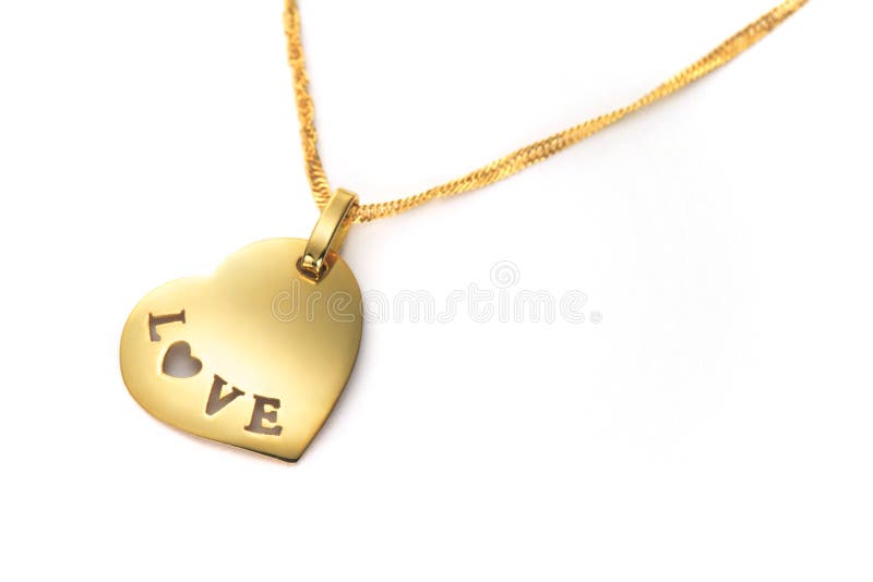 De gouden Dag van de Valentijnskaarten van de harttegenhanger stock afbeeldingen De gouden Dag van de Valentijnskaarten van de harttegenhanger stock afbeeldingen