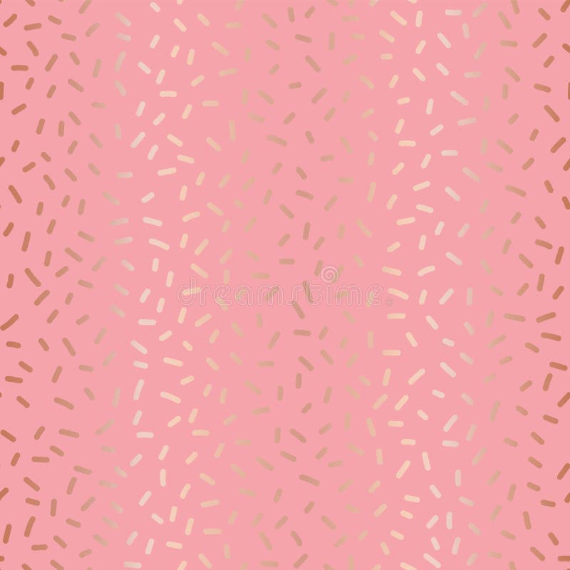 De gouden koperfolie op roze bestrooit herhalingspatroon stock illustratie De gouden koperfolie op roze bestrooit herhalingspatroon stock illustratie