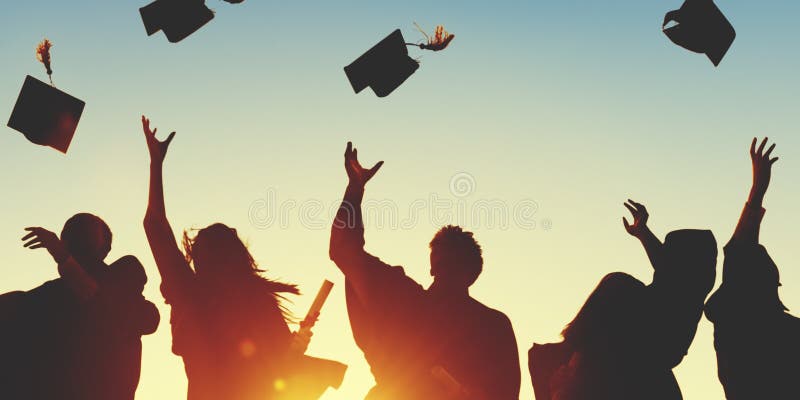 De Graduatiestudent Success Learning Concep van het vieringsonderwijs