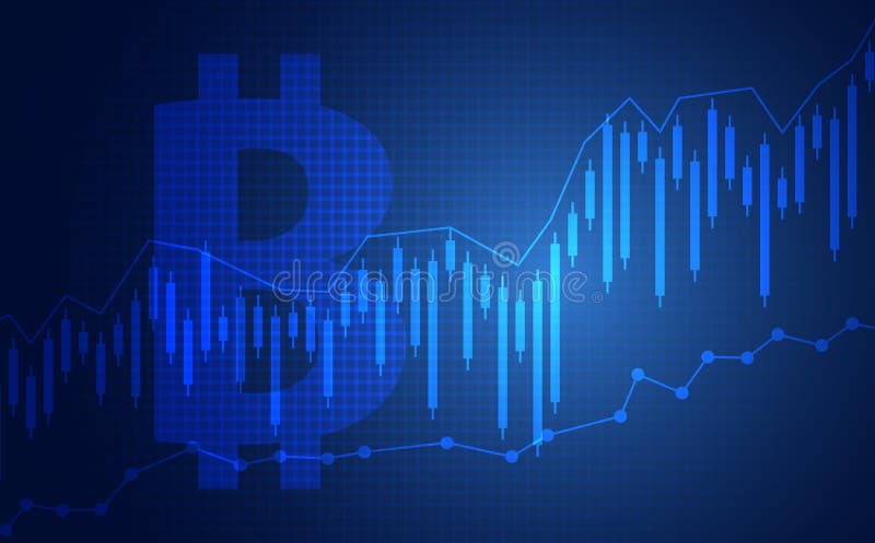 De grafiekgrafiek van de kaarsstok van effectenbeursinvestering die bitcoin handel drijven vector illustratie De grafiekgrafiek van de kaarsstok van effectenbeursinvestering die bitcoin handel drijven vector illustratie