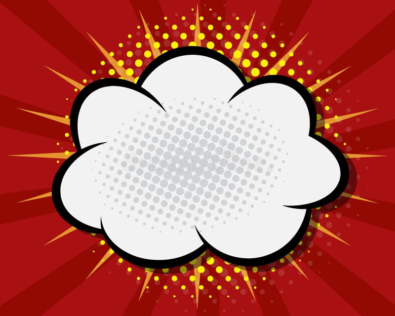 Comic-spraakballon, Pop Art Cartoon royalty-vrije illustratie