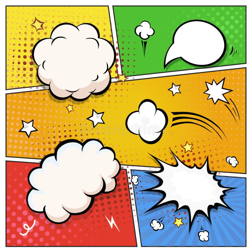 De grappige bellen van de boektoespraak Retro vector van ontwerpelementen stock illustratie De grappige bellen van de boektoespraak Retro vector van ontwerpelementen stock illustratie