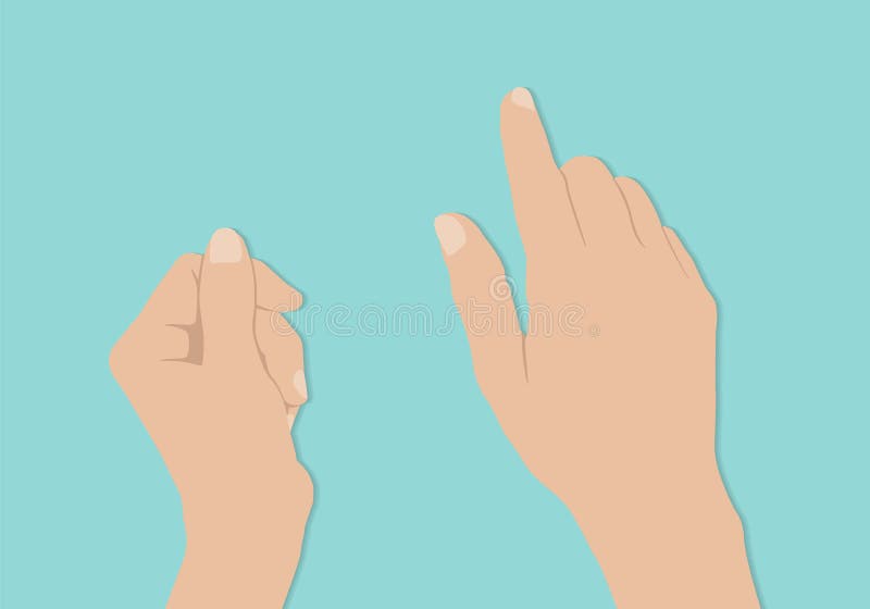De greep en de aanrakingstabletpc van vrouwenhanden op turkooise achtergrond vector illustratie De greep en de aanrakingstabletpc van vrouwenhanden op turkooise achtergrond vector illustratie