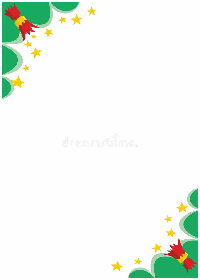 De Grenshoeken van Kerstmiscrackers A4 stock illustratie De Grenshoeken van Kerstmiscrackers A4 stock illustratie