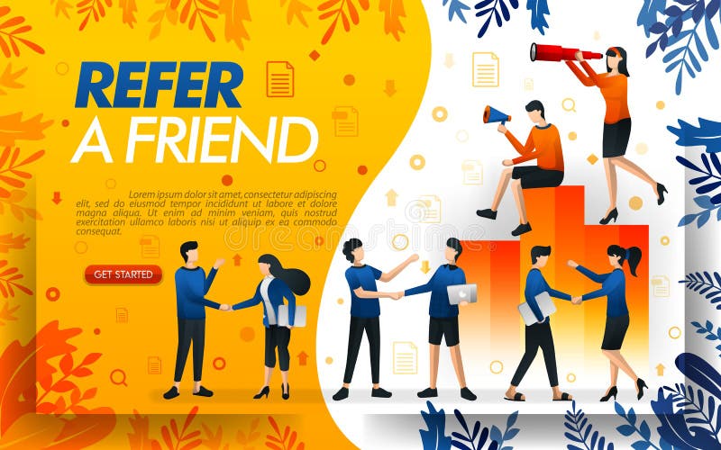 De groep mensen die handen schudden en overeenkomsten maken, ondernemingen om a te verwijzen frined en multiniveau marketing conc vector illustratie De groep mensen die handen schudden en overeenkomsten maken, ondernemingen om a te verwijzen frined en multiniveau marketing conc vector illustratie