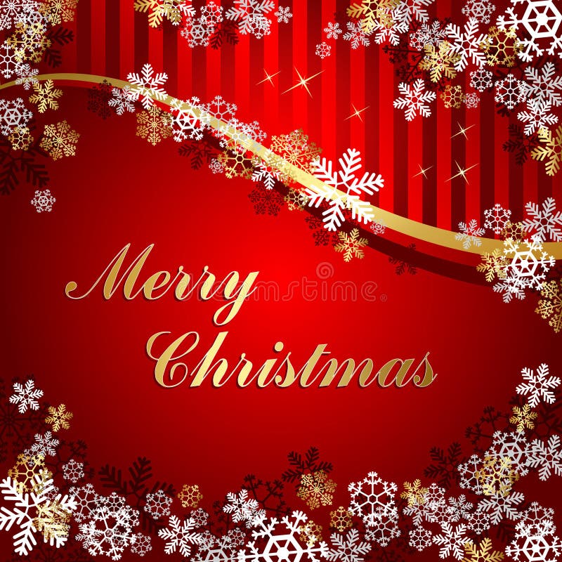 Kerstkaart stock illustratie