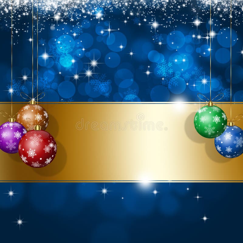 De Groetkaart van vakantie Blauwe Kerstmis royalty-vrije illustratie De Groetkaart van vakantie Blauwe Kerstmis royalty-vrije illustratie