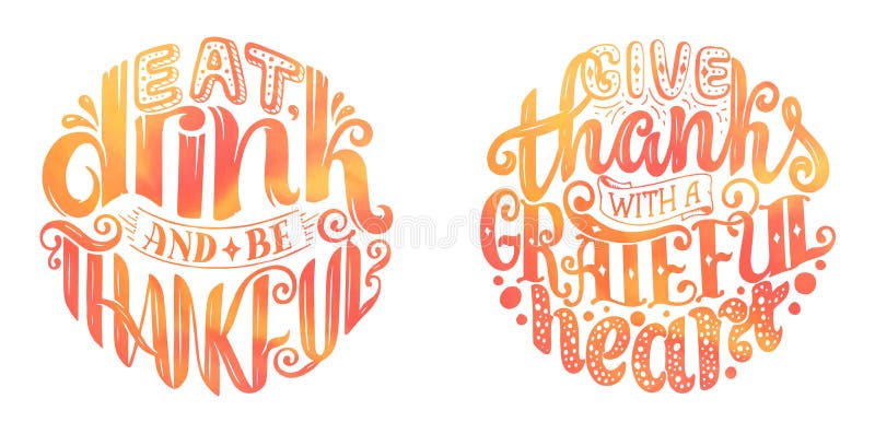 De hand getrokken affiche van de Dankzeggingstypografie Viering het van letters voorzien citaten stock illustratie De hand getrokken affiche van de Dankzeggingstypografie Viering het van letters voorzien citaten stock illustratie