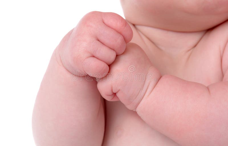 De Handen van de baby royalty-vrije stock foto De Handen van de baby royalty-vrije stock foto