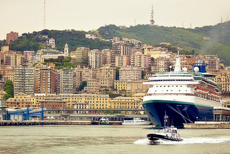 De haven van Genua, Italië, royalty-vrije stock foto De haven van Genua, Italië, royalty-vrije stock foto