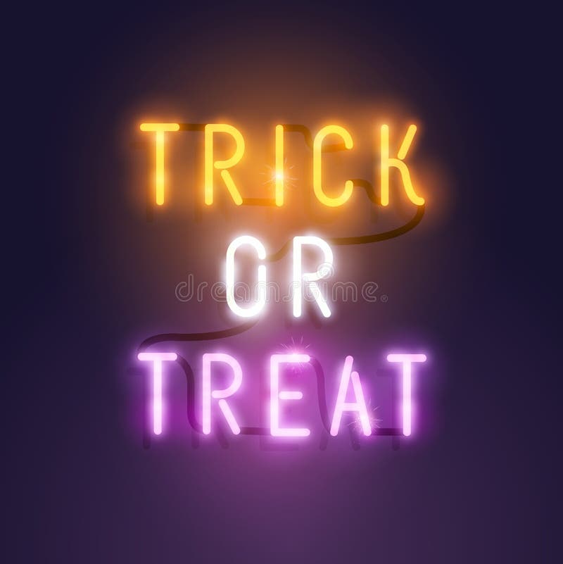 De heldere Brieven van Neonhalloween royalty-vrije illustratie De heldere Brieven van Neonhalloween royalty-vrije illustratie