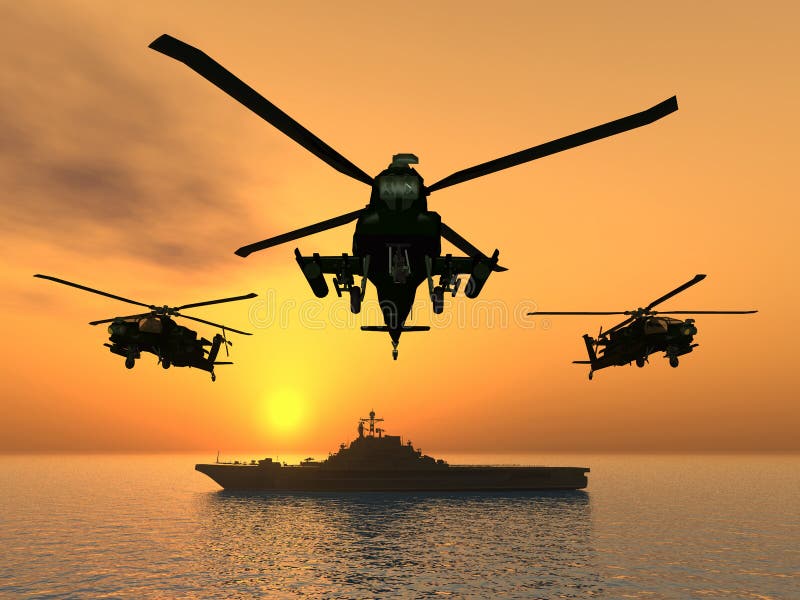 De Helikopter van Apache  stock illustratie Illustration 