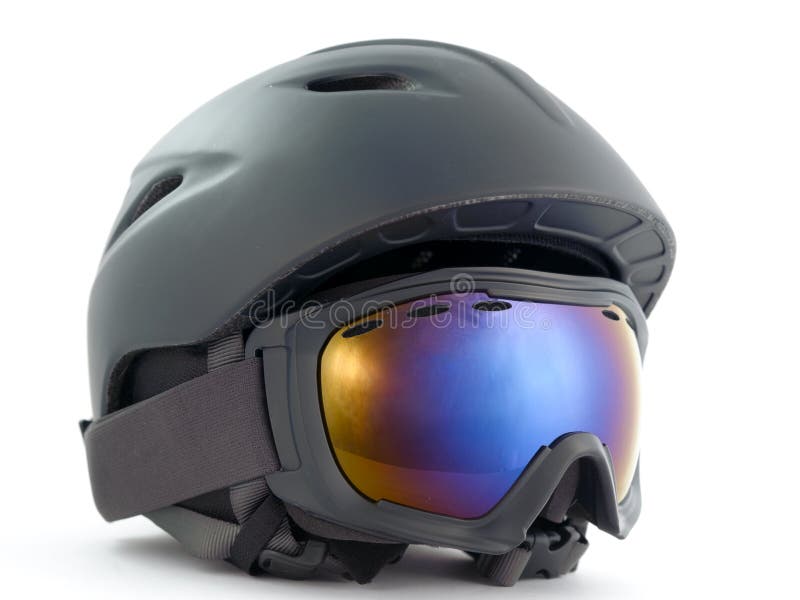 Snowboardhelm royalty-vrije stock foto's