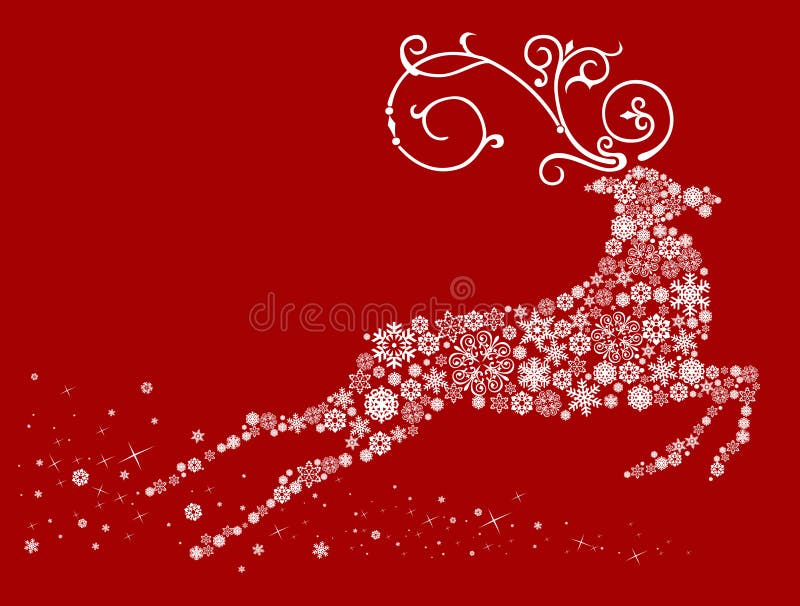 De Herten van Kerstmis vector illustratie De Herten van Kerstmis vector illustratie