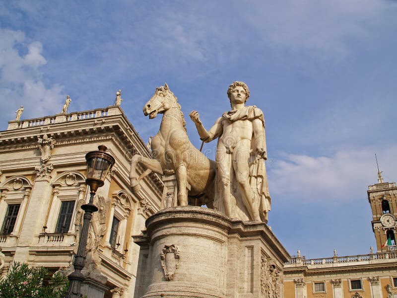 Capitolinusheuvel royalty-vrije stock afbeelding