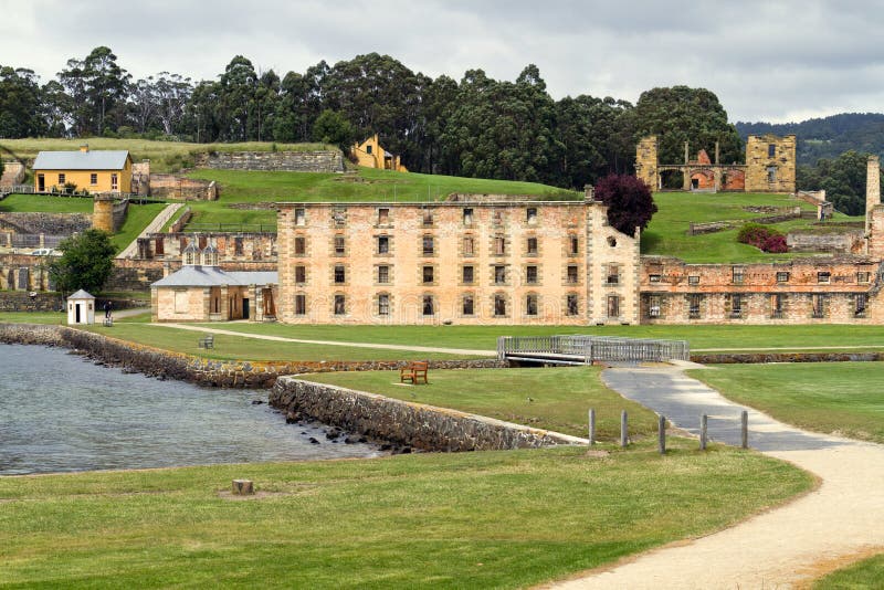 De historische gevangenis van het Port Arthur in Tasmanige