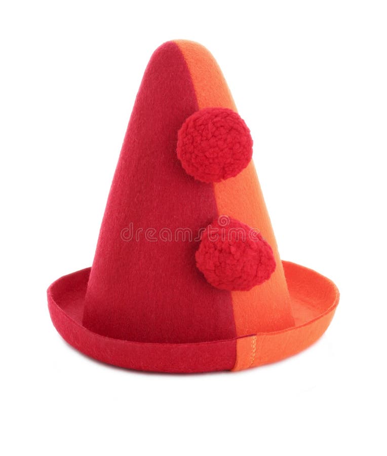 De hoed van de clown stock Image rond, kleur - 1068176
