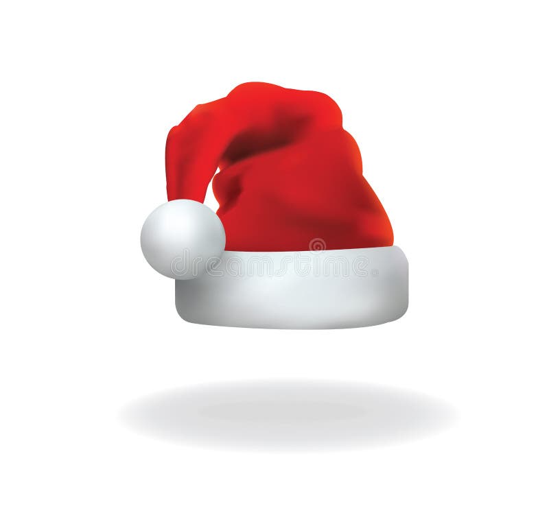 De hoedenvector van de Kerstman royalty-vrije illustratie De hoedenvector van de Kerstman royalty-vrije illustratie