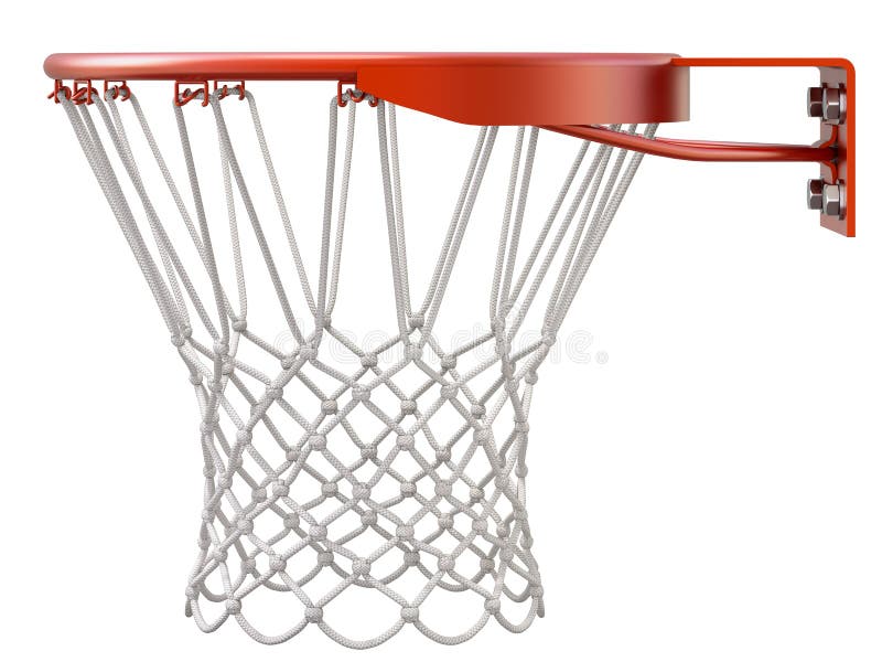De hoepel van Basketbal en netto vector illustratie De hoepel van Basketbal en netto vector illustratie