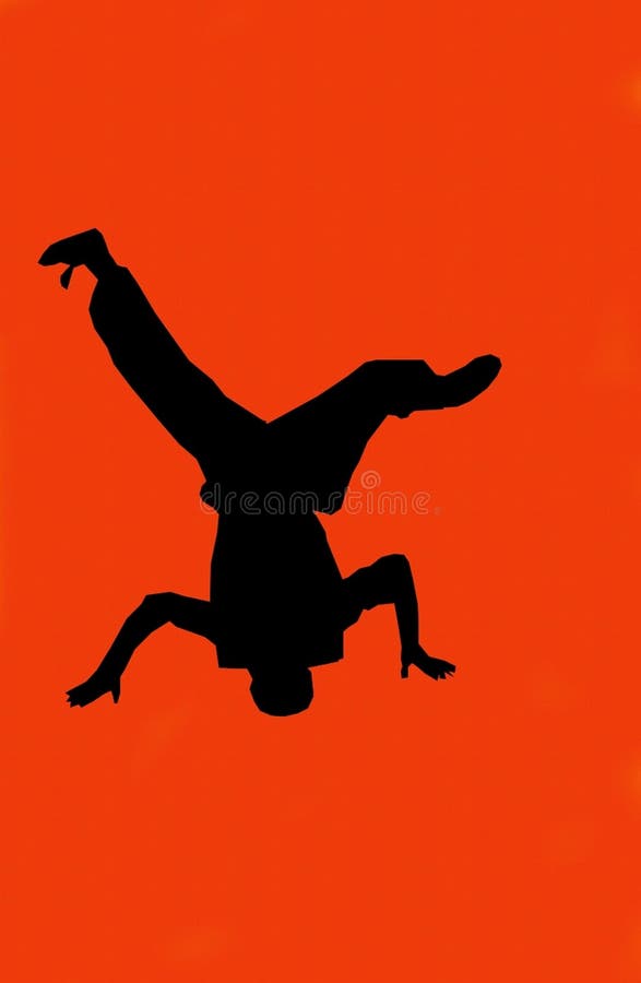 De hopdanser van de heup: rood royalty-vrije illustratie De hopdanser van de heup: rood royalty-vrije illustratie