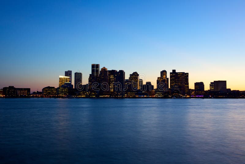 De horizon van Boston stock foto De horizon van Boston stock foto