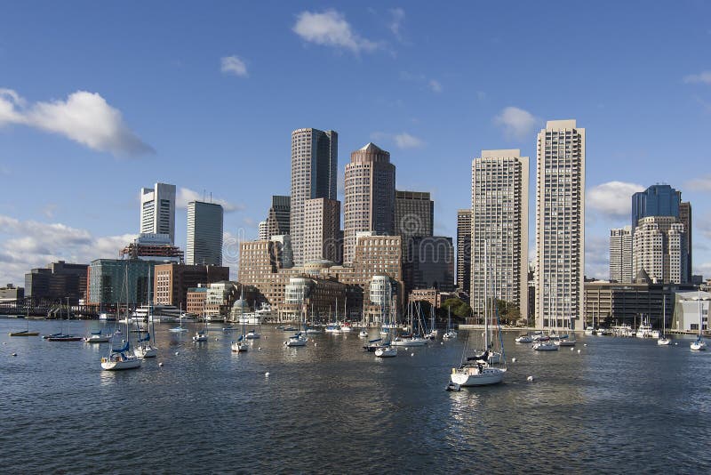 De Horizon van Boston stock afbeelding De Horizon van Boston stock afbeelding
