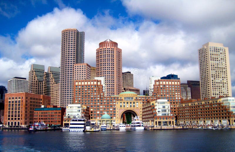 De Horizon van Boston royalty-vrije stock afbeeldingen De Horizon van Boston royalty-vrije stock afbeeldingen