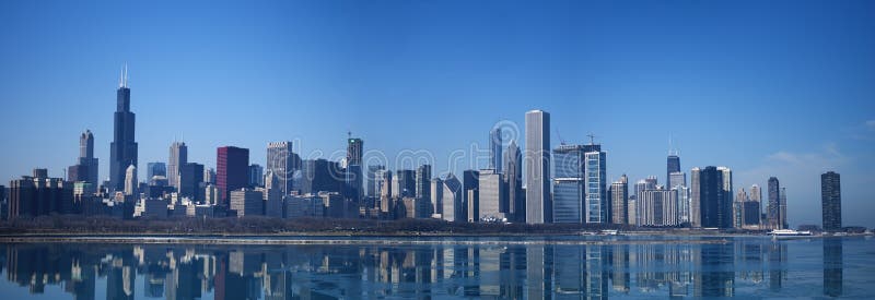 De Horizon van Chicago stock afbeelding De Horizon van Chicago stock afbeelding