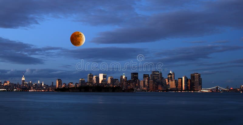 De Horizon van de Stad van Th New York royalty-vrije stock afbeeldingen De Horizon van de Stad van Th New York royalty-vrije stock afbeeldingen