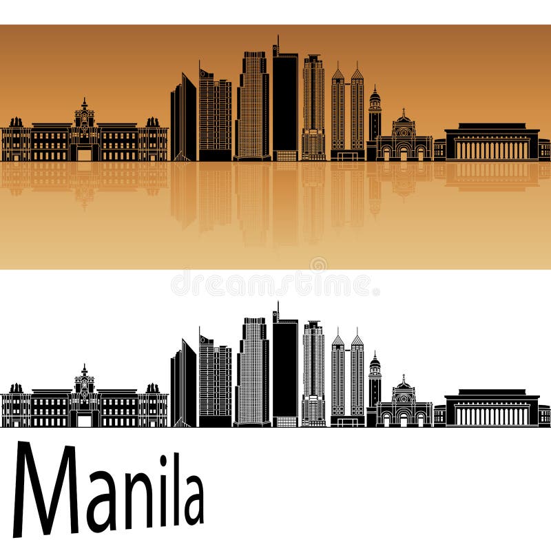 De Horizon van Manilla royalty-vrije illustratie De Horizon van Manilla royalty-vrije illustratie