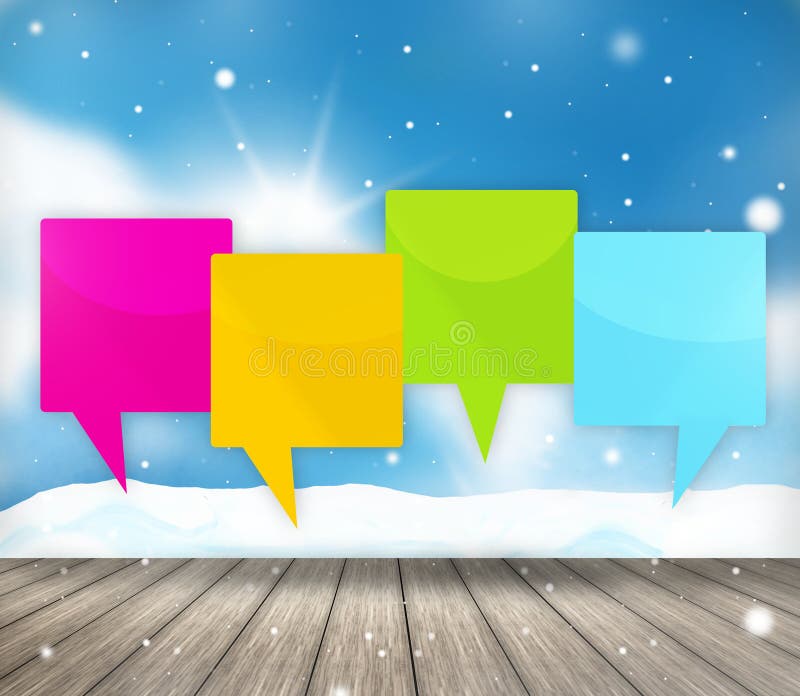 De houten Achtergrond van het de Winterontwerp royalty-vrije illustratie