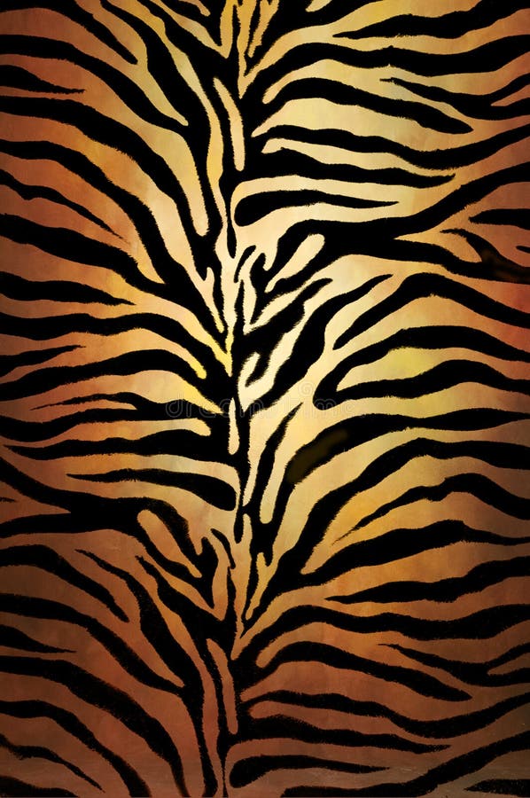 De huid van de tijger