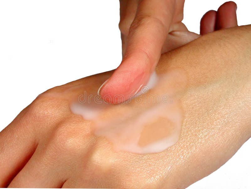 De huidhydratie van handen