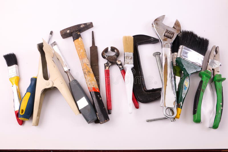 De hulpmiddelen van de hand stock afbeeldingen