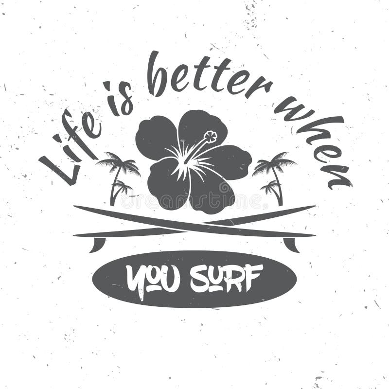 De huurconcept van de brandingsraad De vectorzomer die retro kenteken surfen stock illustratie De huurconcept van de brandingsraad De vectorzomer die retro kenteken surfen stock illustratie
