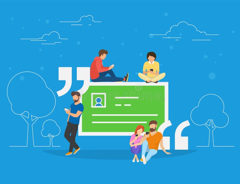 De illustratie van het het symboolconcept van het huldeblijkencitaat vector illustratie De illustratie van het het symboolconcept van het huldeblijkencitaat vector illustratie