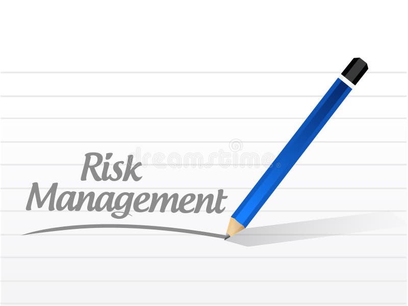 risk management message illustration design over a white background. risk management message illustration design over a white background