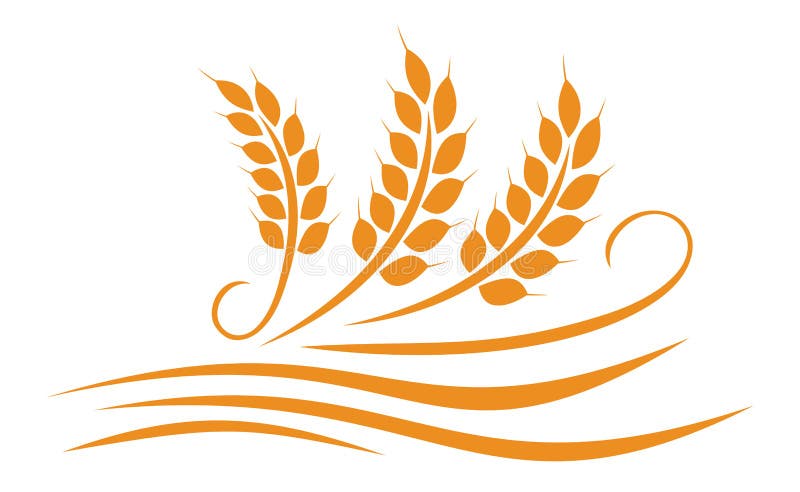 Landbouw tarwe illustratie ontwerp - vector stock illustratie