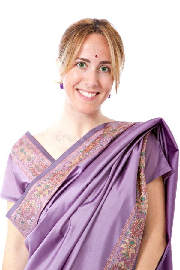 De Indische traditionele kleding van de vrouw stock foto De Indische traditionele kleding van de vrouw stock foto