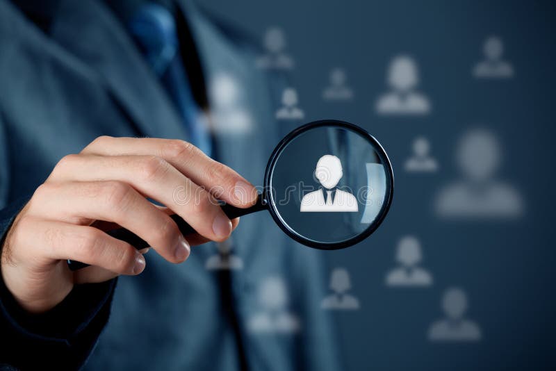 De individuele klantendienst en CRM royalty-vrije stock afbeelding De individuele klantendienst en CRM royalty-vrije stock afbeelding