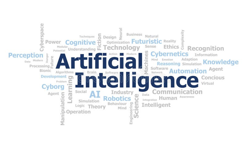 Nor de informații artificiale stock illustration