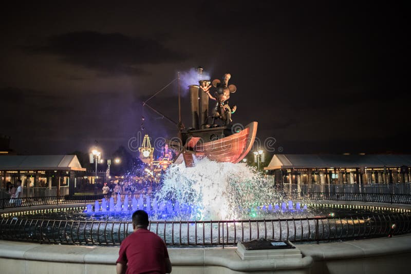 De ingang van Shanghai, China Disneyland royalty-vrije stock afbeeldingen