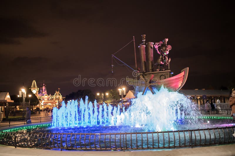 De ingang van Shanghai, China Disneyland stock fotografie