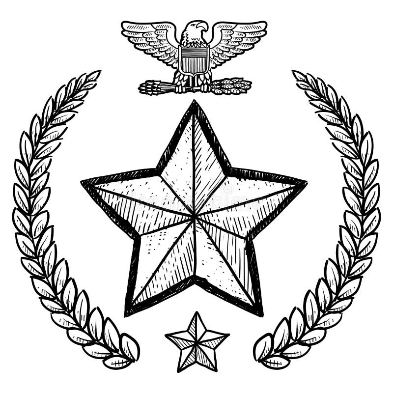 De insignes van het Leger van de V.S. met kroon
