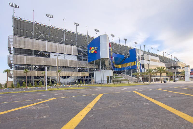 De Internationale Speedwaybaan van Daytona royalty-vrije stock afbeeldingen De Internationale Speedwaybaan van Daytona royalty-vrije stock afbeeldingen