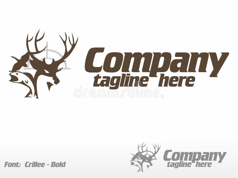 Jagen en Vissen royalty-vrije illustratie