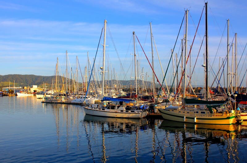 De Jachthaven van de Haven van Coffs, NSW Australië royalty-vrije stock afbeeldingen De Jachthaven van de Haven van Coffs, NSW Australië royalty-vrije stock afbeeldingen